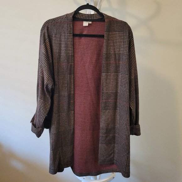 Twik Check-print Cardigan - Picture 2 of 3